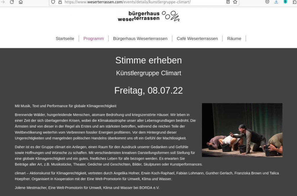 Climart Bghs. Weserterrassen 7.8.2022