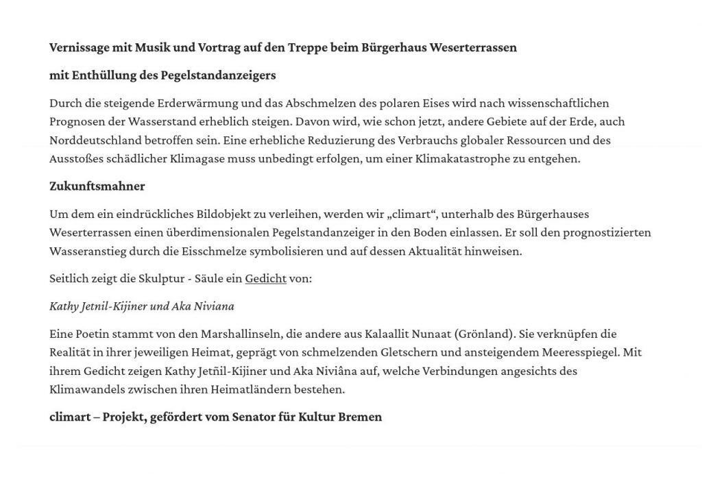 Climart Pegelstangsanzeiger 2 2021